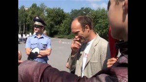 Мотопробег в Здвинске 2012 г. Соревнования на мотоциклах