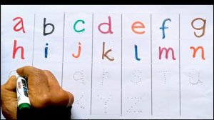 Alphabet small letters With Children Voice | ABCD learning for kids|ABCDotted tracing #abcdlearning