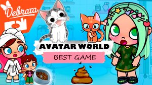 AVATAR WOrld ОСТАЛАСЬ ДОМА УБИРАТЬ КАКАШКИ  КОТА, ЧТОБЫ НЕ ИДТИ С МАЛЕНЬКОЙ СЕСТРЁНКОЙ В МАГАЗИН