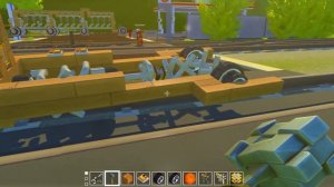 БИТВА: СТРОИМ ПАРОВОЗ НА ПОРШНЯХ В SCRAP MECHANIC!!!