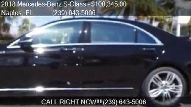 2018 Mercedes-Benz S-Class S 450 4MATIC AWD 4dr Sedan for sa смотреть онлайн