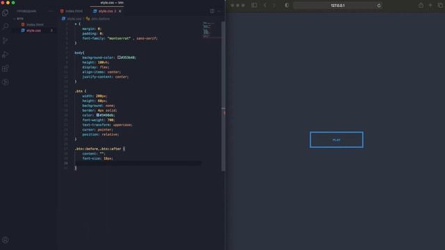 Как сделать кнопку с потрясающей анимацией только на css и html? смотреть онлайн