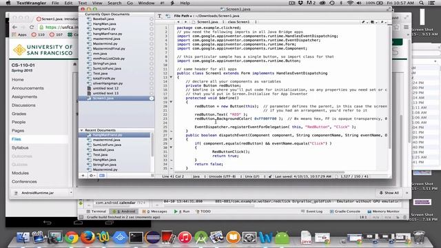 Build with the App Inventor Java Bridge: Click Red Intro App смотреть онлайн