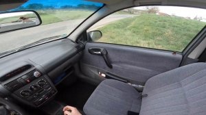 Opel Corsa B 1.4 (1996) - Curvy Country Roads POV FUN! - now with summer tires :D