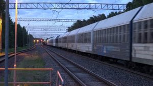 Ночные товарные поезда Ц36-7и по ст. Аэгвийду / Night freight trains with C36-7i at Aegviidu