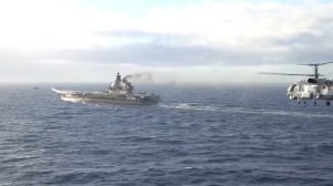 ТАВКР «Адмирал Кузнецов» в Средиземном море у берегов Сирии