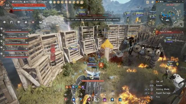 Black Desert Console Calpheon  Siege - S Tier Hwacha Gameplay