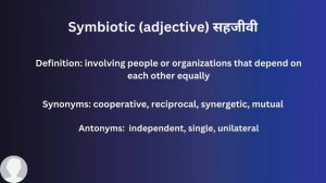 Symbiotic In Hindi - HinKhoj - Dictionary