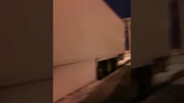 renault magnum sous la neige