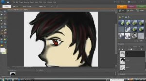 Manga Vampire Speedpaint Photoshop Elements 7