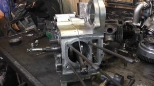 сборка двигателя на мопеде Alpha #3