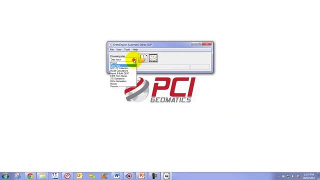 Geomatica - Automatic Stereo GCP collection and use in DEM extraction and ortho-mosaicking projects