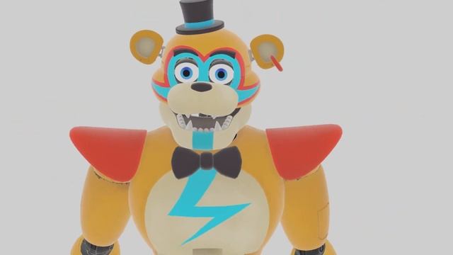 3D анимация с Глэмрок Фредди в Blender смотреть онлайн