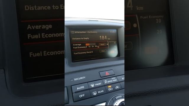 Расход топлива Инфинити М35х (307л.с) смотреть онлайн