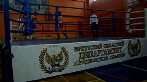 бой дениса и лени на соревнованиях по кик боксингу