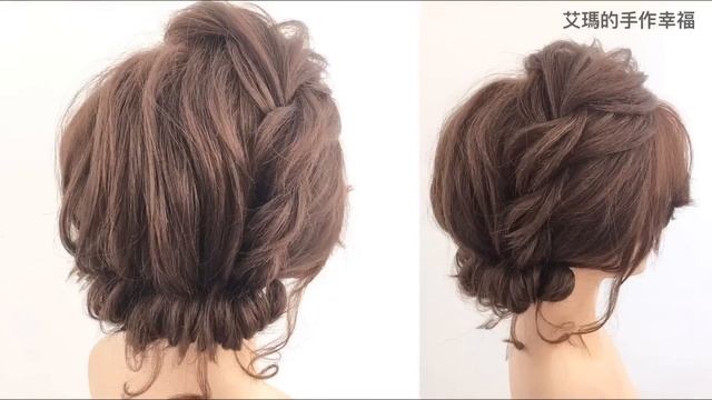 極力推薦2款短盤髮，不用加假髮也能典雅有造型！2 ways to SHORT HAIR style смотреть онлайн