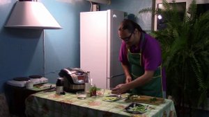 Корейский салат из огурцов и кинзы - "Песня Огня и Льда"