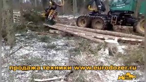 Харвестерная головка Waratah / John Deere 758 HD в работе после капиталки