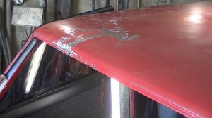 Жигули . Ваз 2107 . Рихтовка крыши. Кузовной ремонт.