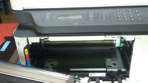 HP Color Laser MFP 179fnw 178nw Remove install replacing toner cartridge