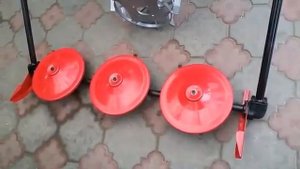 Роторная косилка трехдисковая к мотоблоку и мототрактору