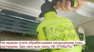 Чистка внутреннего блока