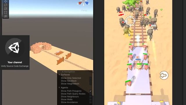 Zombie Train: Unity Source Code for Exchange or Sale