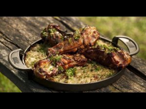 Индейка на гриле с картофельной бабкой | Лазерсон. Гриль