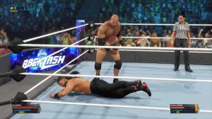 Игра реслинг WWE 2K23 бой Goldberg (Голдберг) vs Roman Reigns (Роман Рейгнс)