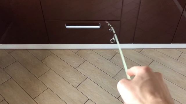 Самодельный стеклопластиковый спиннинг для мормышинга и ловли форели.