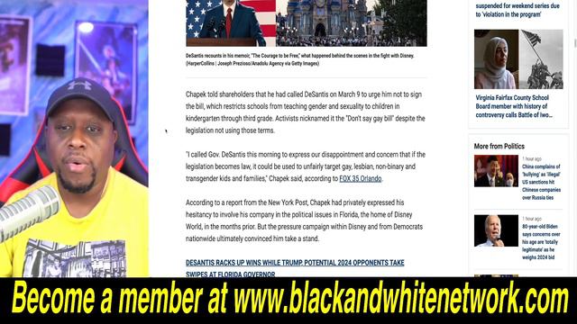 Ron DeSantis EXPOSES how WEAK ex Disney CEO Bob Chapek was! Chapek BEGGED because of WOKE employees смотреть онлайн