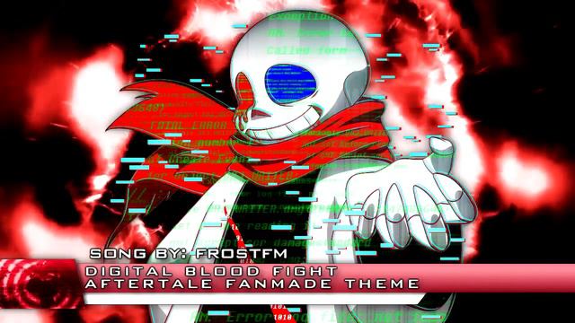 (1 Hour Extension) Aftertale Undertale AU - Fatal Error Sans Fight Theme "Digital Blood" смотреть онлайн
