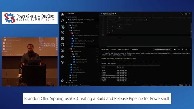 PowerShell+ 2019 - Sipping psake: Creating a Build and Release Pipeline for ... by Brandon Olin смотреть онлайн
