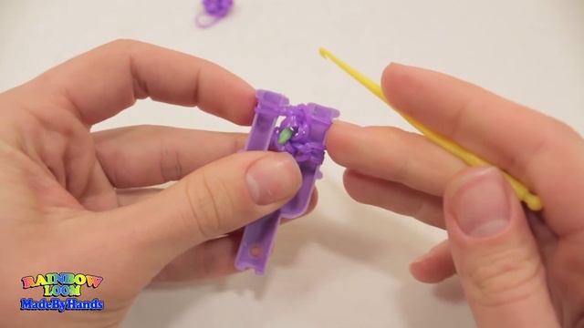 Буряк из резинок Loom Bands Фигурки овощей и фруктов без станка Свекла на рогатке смотреть онлайн