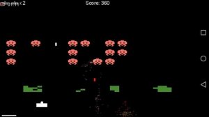 Classic Space Invaders on Android Phone