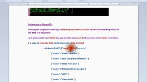 HOW  TO USE PROJECTION IN MONGODB DEMO
