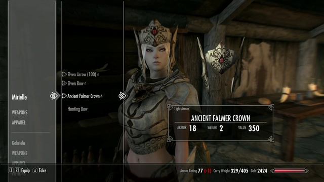 SKYRIM Mirielle - Standalone Snow Elf Follower/Archer Mod XBOX 2022 Load Order