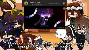 Afton Family+Henry Emily react to William afton || Angst || so lazy :'( || My AU || Gacha club