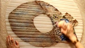 Воротник-шарфик на марле. 2 часть - процесс валяния.