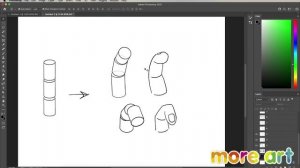 Как рисовать кисти рук? / Курс «Рисование в Photoshop для начинающих» от more-art.ru