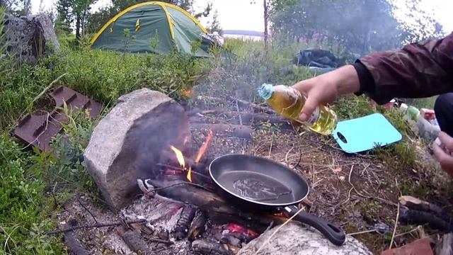#Грибы походные | Как я собирал и готовил грибы в Карелии | Приключения на байдарке
