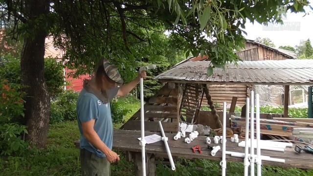 Огурцов в 2 раза больше!!! Сделай своими руками из полипропиленовых труб. Шпалера.  ЖКВ САМОРУЧКА