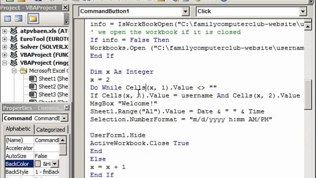Attendance Login Logout UserForm using Excel VBA