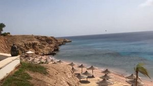 Обзор второго пляжа при отеле Мовенпик/Movenpick Resort Sharm El Sheikh Naama Bay 5*.Шарм. Наама Бэ