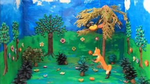 Пластилиновый мультик "Ворона и лиса"