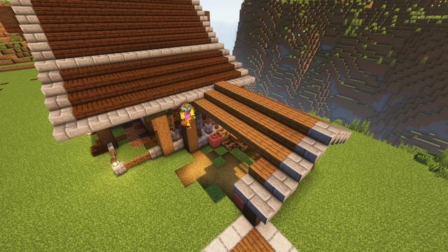 How to build Medieval Horse Stables - Minecraft tutorial смотреть онлайн