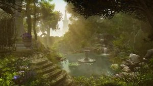 Успокаивающие звуки природы, ручей и птицы Nature sounds, water fountain beautiful meditation sounds