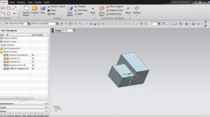 SYNCHRONOUS MODELLING COMMANDS IN NX  1. REPLACE FACE 2. OFFSET REGION 3. MOVE FACE 4. DELETE FACE