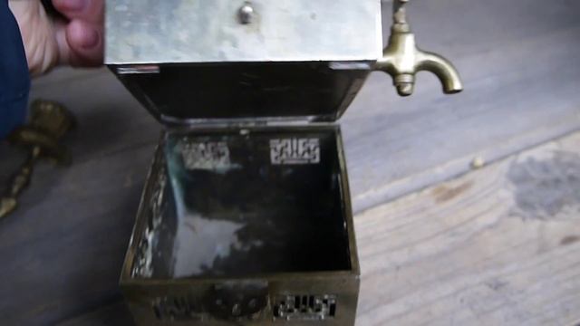 Самовар "эгоист" квадратный с нижней топкой без трубы. смотреть онлайн