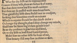 Shakespeare Sonnet 10 in Original Pronunciation "For shame deny that thou bear'st love to any"